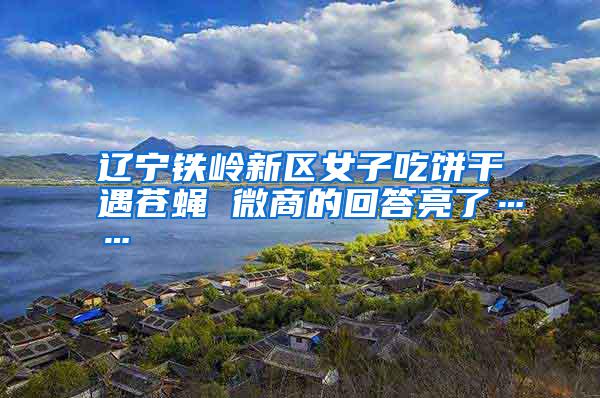 遼寧鐵嶺新區女子吃餅干遇蒼蠅 微商的回答亮了……