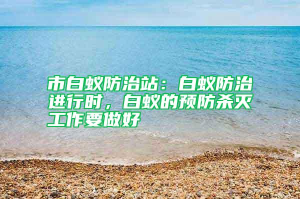 市白蟻防治站：白蟻防治進(jìn)行時(shí)，白蟻的預(yù)防殺滅工作要做好