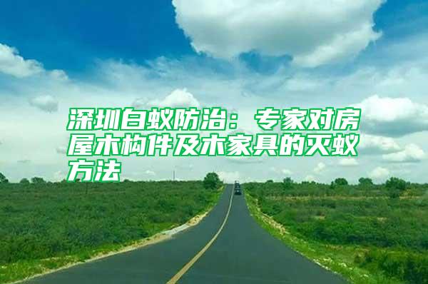 深圳白蟻防治：專家對房屋木構件及木家具的滅蟻方法