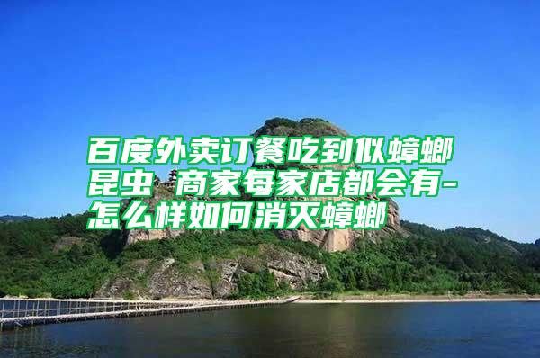 百度外賣訂餐吃到似蟑螂昆蟲(chóng) 商家每家店都會(huì)有-怎么樣如何消滅蟑螂
