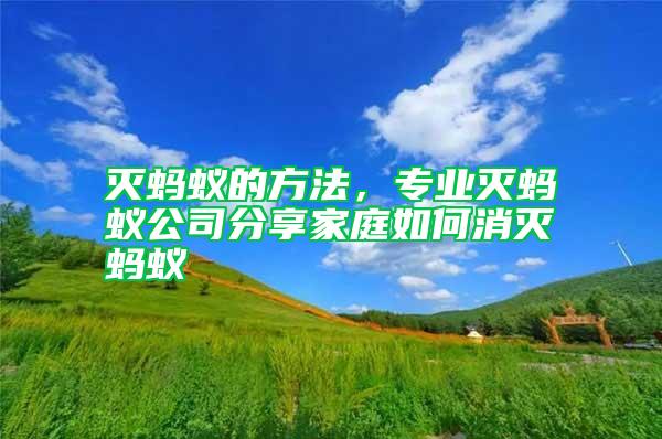 滅螞蟻的方法，專(zhuān)業(yè)滅螞蟻公司分享家庭如何消滅螞蟻