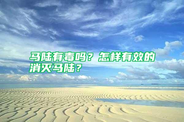 馬陸有毒嗎？怎樣有效的消滅馬陸？