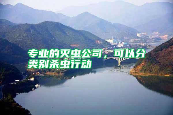 專業(yè)的滅蟲公司，可以分類別殺蟲行動
