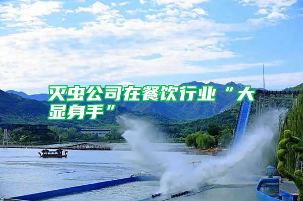 滅蟲(chóng)公司在餐飲行業(yè)“大顯身手”