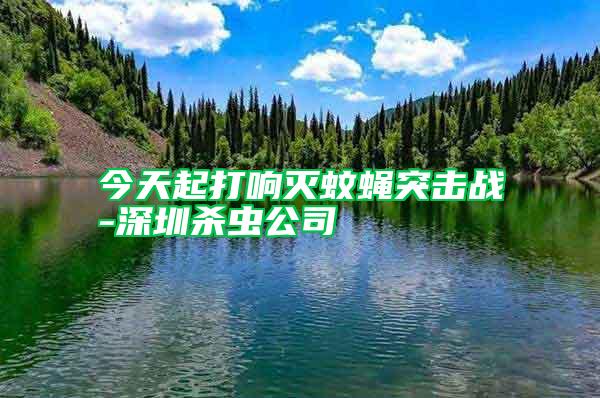 今天起打響滅蚊蠅突擊戰(zhàn)-深圳殺蟲公司