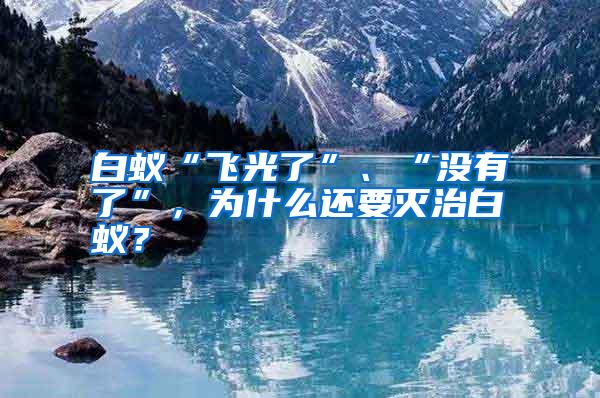 白蟻“飛光了”、“沒有了”，為什么還要滅治白蟻？