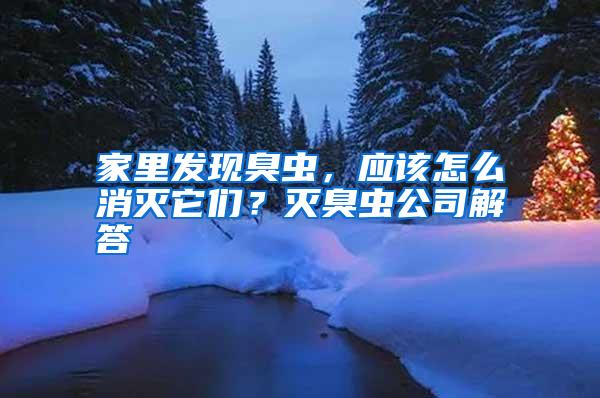 家里發現臭蟲，應該怎么消滅它們？滅臭蟲公司解答