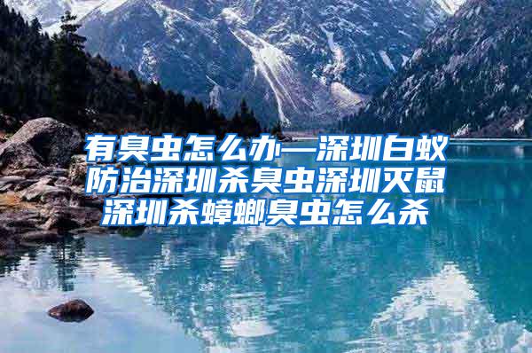 有臭蟲怎么辦—深圳白蟻防治深圳殺臭蟲深圳滅鼠深圳殺蟑螂臭蟲怎么殺