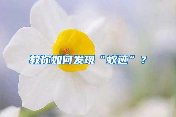 教你如何發(fā)現(xiàn)“蟻跡”？