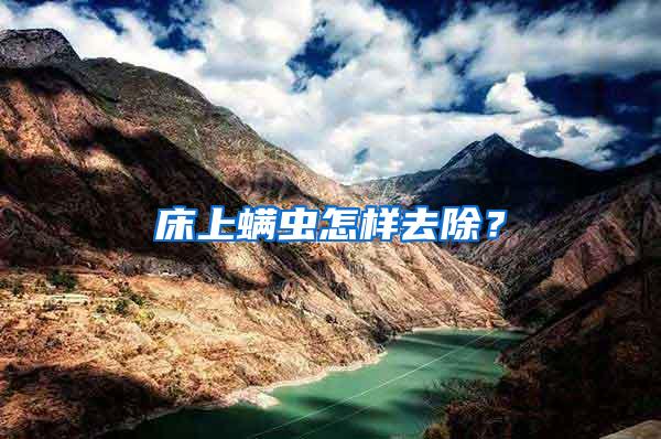 床上螨蟲怎樣去除？