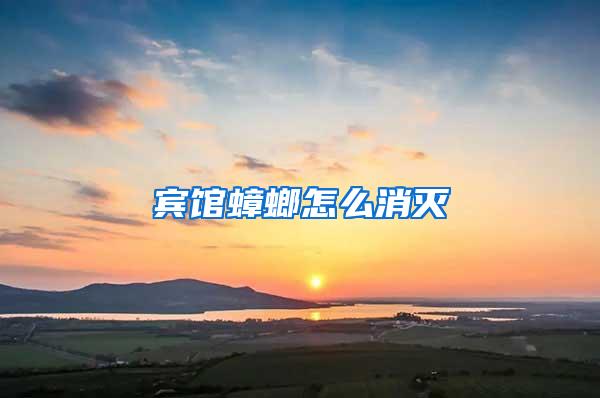 賓館蟑螂怎么消滅