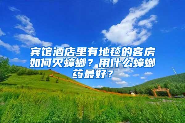 賓館酒店里有地毯的客房如何滅蟑螂？用什么蟑螂藥最好？