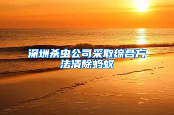 深圳殺蟲公司采取綜合方法清除螞蟻