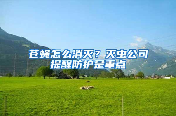 蒼蠅怎么消滅？滅蟲(chóng)公司提醒防護(hù)是重點(diǎn)