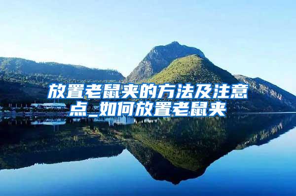 放置老鼠夾的方法及注意點_如何放置老鼠夾