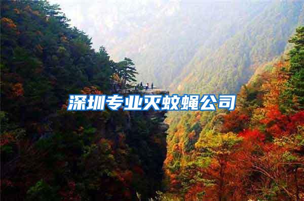 深圳專業(yè)滅蚊蠅公司