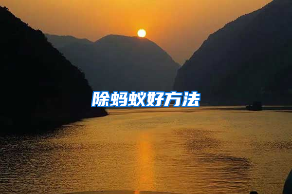 除螞蟻好方法